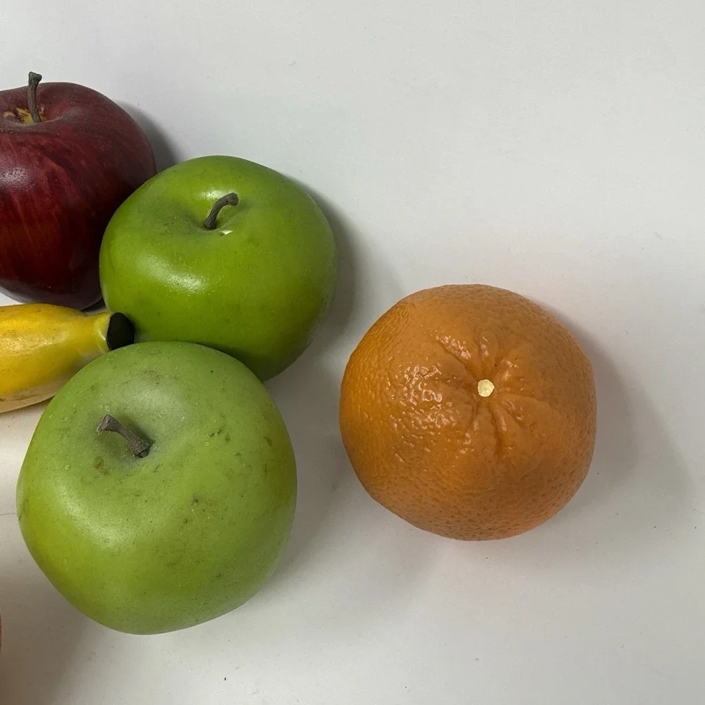 Lot Faux Fake Fruits - Realistic Apples Limes Oranges Bananas Lemons Decor